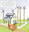 Cartoon: Erneuerbare Energie (small) by JotKa tagged erneuerbare,energie,grüner,strom,windkraft,solaranlagen,kleinkraftanlagen,konzerne,gewinne,umsatz,rendite,dividenden,klimawandel,hausbesitzer