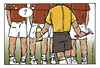 Cartoon: Freistoß Schaum (small) by Micha Strahl tagged micha,strahl,fußball,wm,weltmeisterschaft,freistoßspray,freistoßschaum,schiedsrichter,freistoß,freistoßmauer