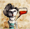 Cartoon: Chat n Drink (small) by CIGDEM DEMIR tagged alcohol,party,drink,chat,woman,illustration