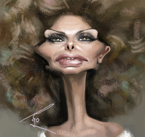 Cartoon: Sophia Loren (medium) by besikdug tagged actor,actress,besikdug,cartoon,georgia,italian,loren,movies,oscar,sofia,sophia