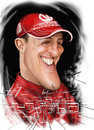 Cartoon: Michael Schumacher (small) by besikdug tagged michael,schumacher,besikdug,besik,dugashvili,cartoon,caricature,georgia