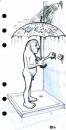 Cartoon: Shower (small) by freekhand tagged shower,umbrella,water,