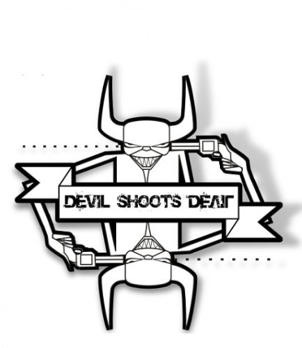 Cartoon: Devil shoot devil (medium) by kadaf tagged toon,character,illustration,,devil