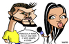 Cartoon: Interview to Casillas (small) by Xavi dibuixant tagged casillas,carbonero,world,cup,2010,southafrica,spain,football,soccer,caricature,cartoon
