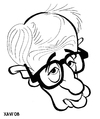 Cartoon: Woody Allen (small) by Xavi dibuixant tagged woody,allen,director,cinema,film,hollywood,star