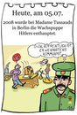 Cartoon: 5. Juli (small) by chronicartoons tagged hitler,stalin,tussauds,wachsfigur,cartoon