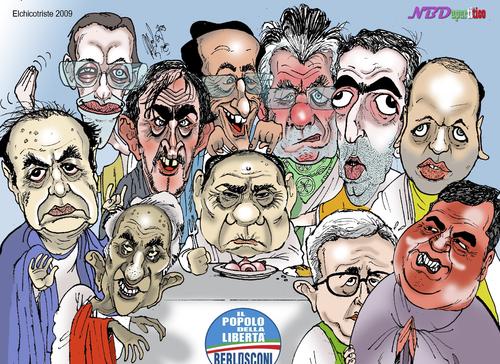 Cartoon: il governacolo (medium) by ELCHICOTRISTE tagged berlusconi