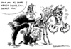 Cartoon: Verlängerung der Atomlaufzeiten (small) by Schwarwel tagged laufzeitverlängerung,akws,angela,merkel,atom,atomkraftwerk,atomlaufzeit,angst,furcht,karikatur,schwarwel