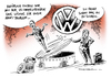 Cartoon: VW Abgasskandal in USA (small) by Schwarwel tagged vw,volkswagen,abgasskandal,abgas,skandal,krise,umwelt,umweltzerstörung,auto,kfz,us,usa,chef,diess,epa,chefin,nichols,karikatur,schwarwel