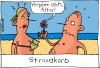 Cartoon: Strandkorb (small) by Josef Schewe tagged schewe mann frau sex man woman love hope beach strand summer sommer liebe holydays