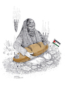 Cartoon: Food crisis in Gaza! (small) by Shahid Atiq tagged gaza