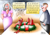 Cartoon: Advent (small) by besscartoon tagged weihnachten,advent,vorweihnachtszeit,adventskranz,fest,besinnlich,kerzen,mann,frau,paar,ehe,beziehung,stinken,bude,brennt,bess,besscartoon