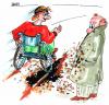 Cartoon: ungezogen (small) by besscartoon tagged mann behinderung rollstuhl generationenkonflikt bess besscartoon