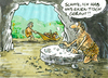 Cartoon: ... (small) by GB tagged rad wheel table stoneage invention erfindung