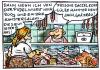 Cartoon: Haustiermetzger (small) by GB tagged metzger,butcher,tiere,animals,meat,wurst,saussage,hund,schwein,verbraucher,kunde,essen,schlachter