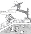 Cartoon: Sprungbrett für Politiker (small) by Retlaw tagged gier