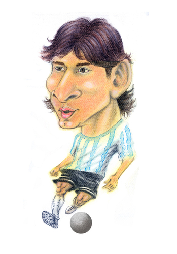 Cartoon: Messi (medium) by guillelorentzen tagged messi,cartoon