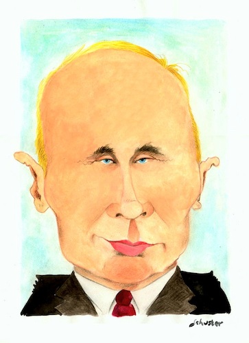 Cartoon: Putin (medium) by Mario Schuster tagged putin,karikatur,cartoon,mario,schuster