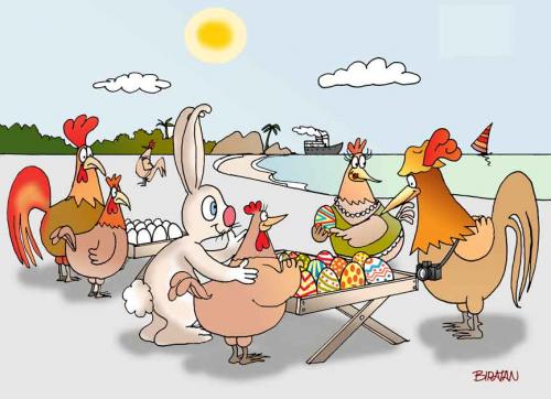 Cartoon: Chicken (medium) by Biratan Porto tagged chicken,eggs