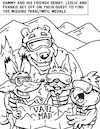 Cartoon: Adaptive Spirit Coloring Book 2 (small) by karlwimer tagged ski,snowboard,bear,fox,falcon,lynx,vail,snowsports,adaptive,winter