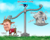 Cartoon: Brady v Belichick NFL Debate (small) by karlwimer tagged nfl,american,football,tom,brady,bill,belichick,new,england,patriots,tampa,bay,super,bowl,mvp,goat,sports