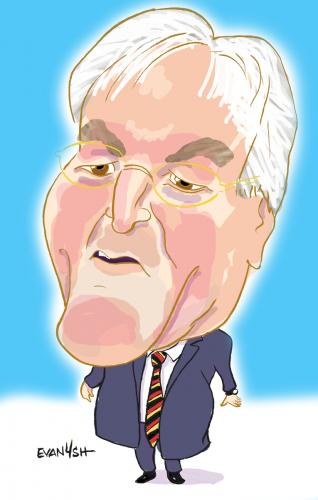 Cartoon: Frank-Walter Steinmeier (medium) by Evan4sh tagged steinmeier,caricature,contest,evan4sh