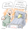 Cartoon: Berg auf (small) by droigks tagged cartoon,comic,droigks,optimismus,besserung,zuspruch,floskel,pessimismus,medizin,gesundheit,gesundung,genesung,genesungsprozess,patient,arzt,krankenhaus,krankenbett,medizinische,behandlung