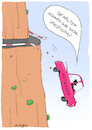 Cartoon: Kaution (small) by droigks tagged cartoon,comic,droigks,auto,autovermietung,unfall,autounfall,absturz,planke,durchbruch,mietwagen,kaution