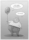 Cartoon: Platzangst (small) by droigks tagged platzangst,psyche,störung,fettleibigkeit,adipositas,befindlichkeit,droigks,gemütszustand,angst,phobie
