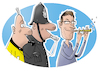 Cartoon: Whistleblower (small) by droigks tagged geheimdienst,whistleblower,edward,snowden,nsa,abhöraffäre