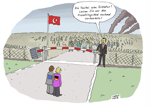 Cartoon: Erdogans Faustpfand (medium) by darkplanet tagged erdogan,türkei,flüchtlinge,erpressung,grenze,flüchtlingskrise,eu,deutschland,merkel,erdogan,türkei,flüchtlinge,erpressung,grenze,flüchtlingskrise,eu,deutschland,merkel