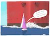 Cartoon: Revierkenntnis (small) by darkplanet tagged segeln sailing revier ostsee nordsee flaute schiff frachter angeber großmaul experten
