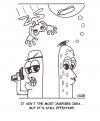 Cartoon: Earf Squiggle 6 - Effective (small) by Tzod Earf tagged mr,squiggle,armed,hotdog