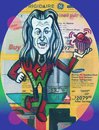 Cartoon: Walken Astro Ranger (small) by Tzod Earf tagged christopher,walken,caricature