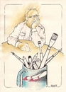 Cartoon: Vedat Hazneci (small) by mussaygin tagged caricature