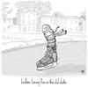 Cartoon: birdbee - skate (small) by birdbee tagged birdbee,skate,skates,ice,winter,rink