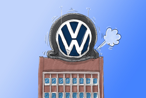 Gewinnhalbierung VW