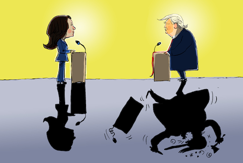 Harris Trump Duell