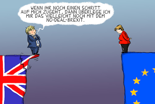 Cartoon: no deal johnson (medium) by leopold maurer tagged johnson,brexit,eu,merkel,johnson,brexit,eu,merkel