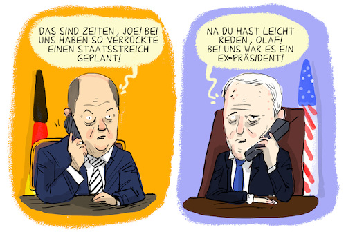 Cartoon: Razzia bei Reichsbürgern (medium) by leopold maurer tagged razzia,reichsbuerger,staatsstreich,antidemokratisch,demokratie,feinde,deutschland,usa,westen,europa,rechte,ideologien,vormarsch,biden,scholz,trump,leopold,maurer,cartoon,karikatur,razzia,reichsbuerger,staatsstreich,antidemokratisch,demokratie,feinde,deutschland,usa,westen,europa,rechte,ideologien,vormarsch,biden,scholz,trump,leopold,maurer,cartoon,karikatur