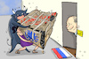 Cartoon: EU Sanktionspaket Neu (small) by leopold maurer tagged eu,ukraine,krieg,russland,sanktionen,paket,neu,slowakei,blockade,ramponiert,einig,kreml,öl,nord,stream,import,finanz,schiffe,leopold,maurer,karikatur,cartoon