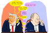 Cartoon: Kein Treffen Trump Putin (small) by leopold maurer tagged putin,trump,ukraine,krieg,verhandlung,waffenstillstand,frieden,budapest,absage,usa,russland,telefonat,deine,mutter,leopold,maurer,cartoon,karikatur