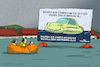 Cartoon: Klimawandel und Überschwemmungen (small) by leopold maurer tagged klimawandel,ueberschwemmungen,starkregen,ueberflutungen,versaeumnisse,autoindustrie,suv,amphibienfahrzeug