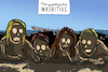 Cartoon: ölpest vor mauritius (small) by leopold maurer tagged ölpest,mauritius,verschmutzung,umwelt,meer