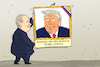 Cartoon: Putin und Trump (small) by leopold maurer tagged ukraine,krieg,schuldumkehr,aggressor,überfall,usa,russland,trump,putin,mitarbeiter,monat,selensky,verhandlungen,geschichte,leopold,maurer,karikatur,cartoon