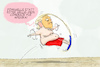 Cartoon: Trump will erneut antreten (small) by leopold maurer tagged trump,usa,kandidatur,präsidentenamt,2024,präsident,republikaner,rote,welle,föhnwelle,surfen,amt,donald,ausgetrocknet,leopold,maurer,karikatur,cartoo