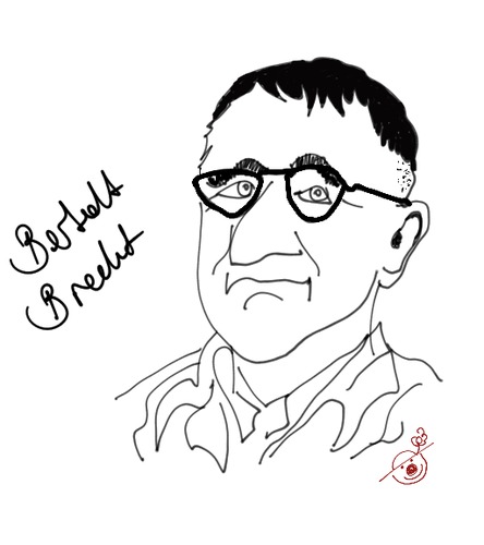 Cartoon: Brecht (medium) by Mineds tagged epic,brecht,bertolt