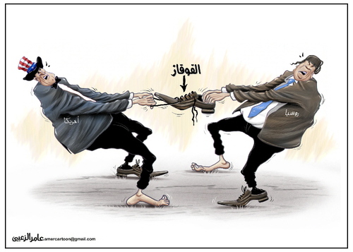 Cartoon: Caucasus conflict (medium) by Amer-Cartoons tagged caucasus