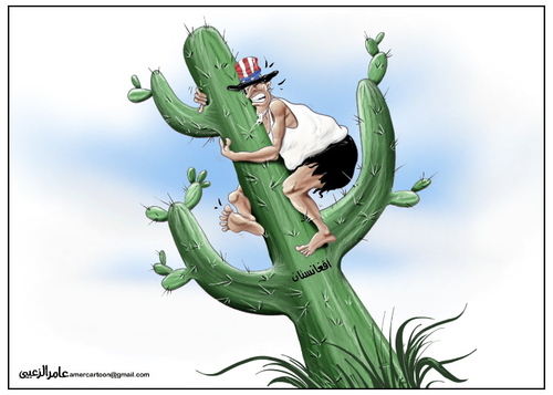 Cartoon: USA and  Afghanstan (medium) by Amer-Cartoons tagged afganstan