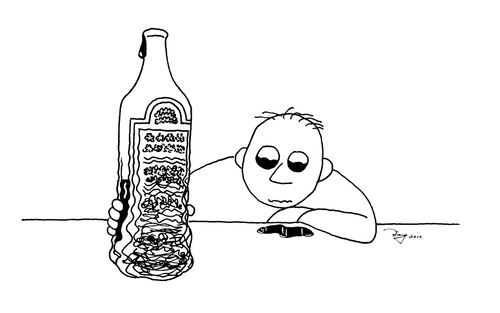 Cartoon: drunkard (medium) by TTT tagged tang,drunkard